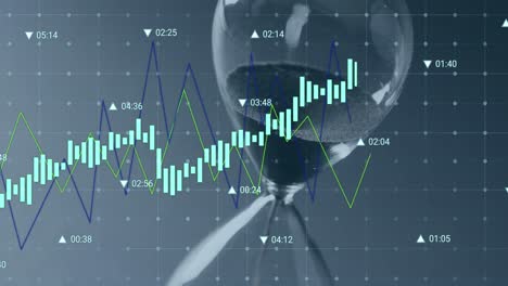 Animación-Del-Procesamiento-De-Datos-Financieros-Sobre-Un-Reloj-De-Arena