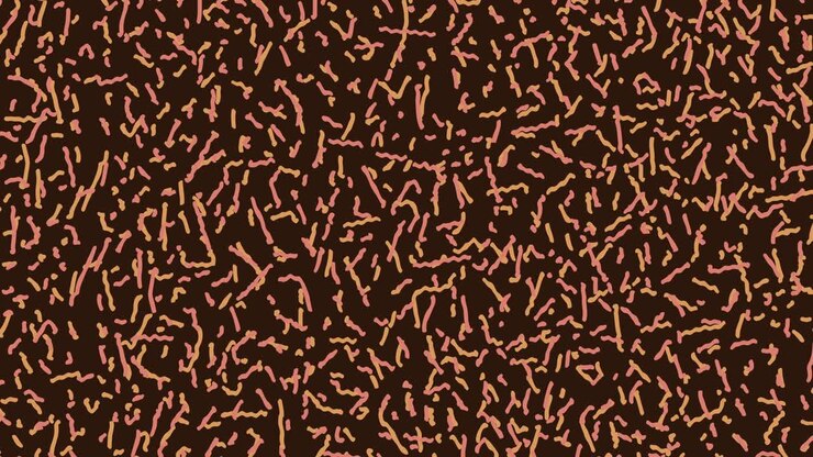 Chaotic disorder background of a brown pattern