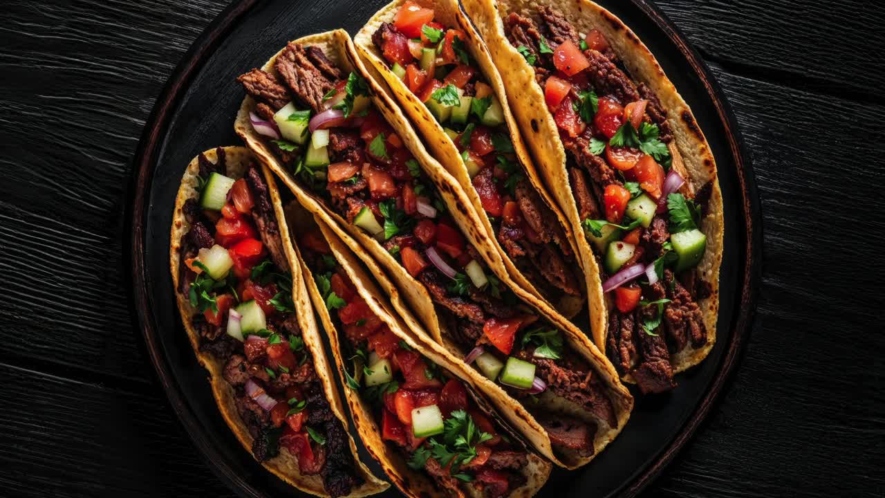 deliciosos tacos de carne de res