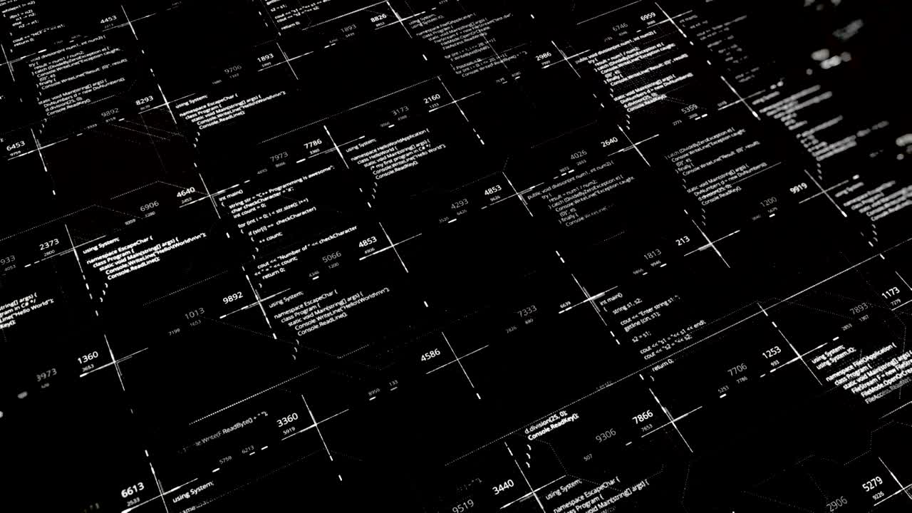 visualización de código de computadora abstracto