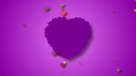 el corazón púrpura - el día de san valentín