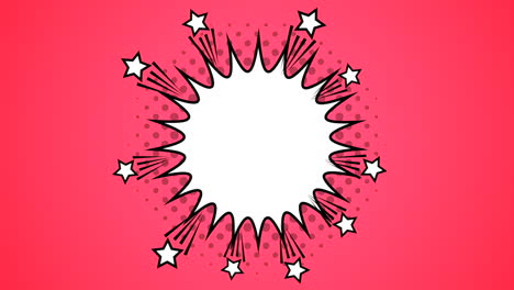 explosion pop art style animation