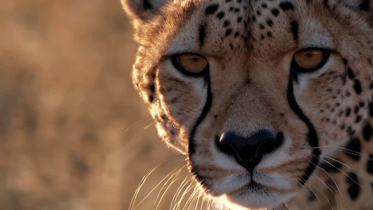 Cheetah Face Close-up