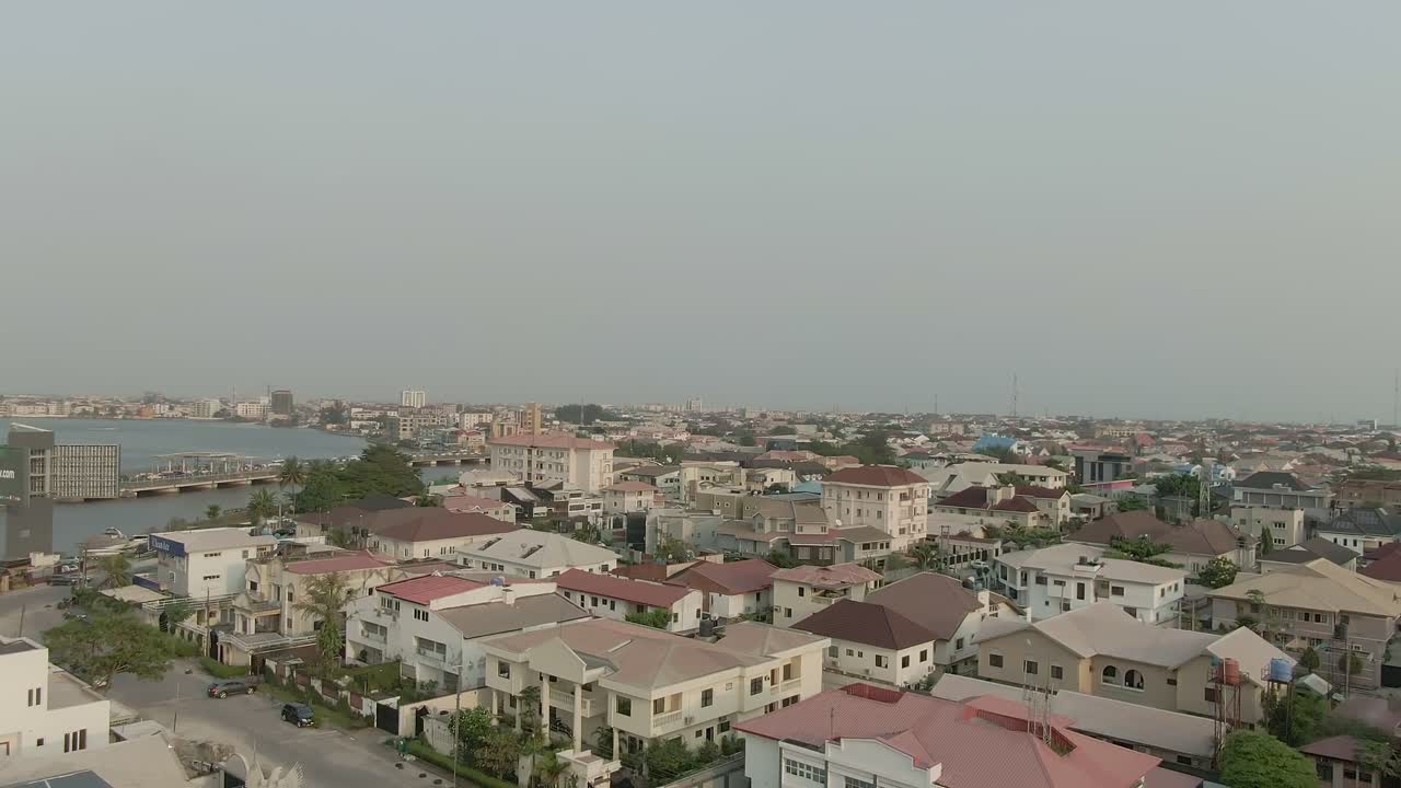 aerial lagos, nigeria, afrika