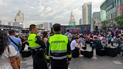 security guards at a city event