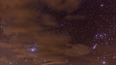 4k timelapse constelación de orión los alpes tirol del sur