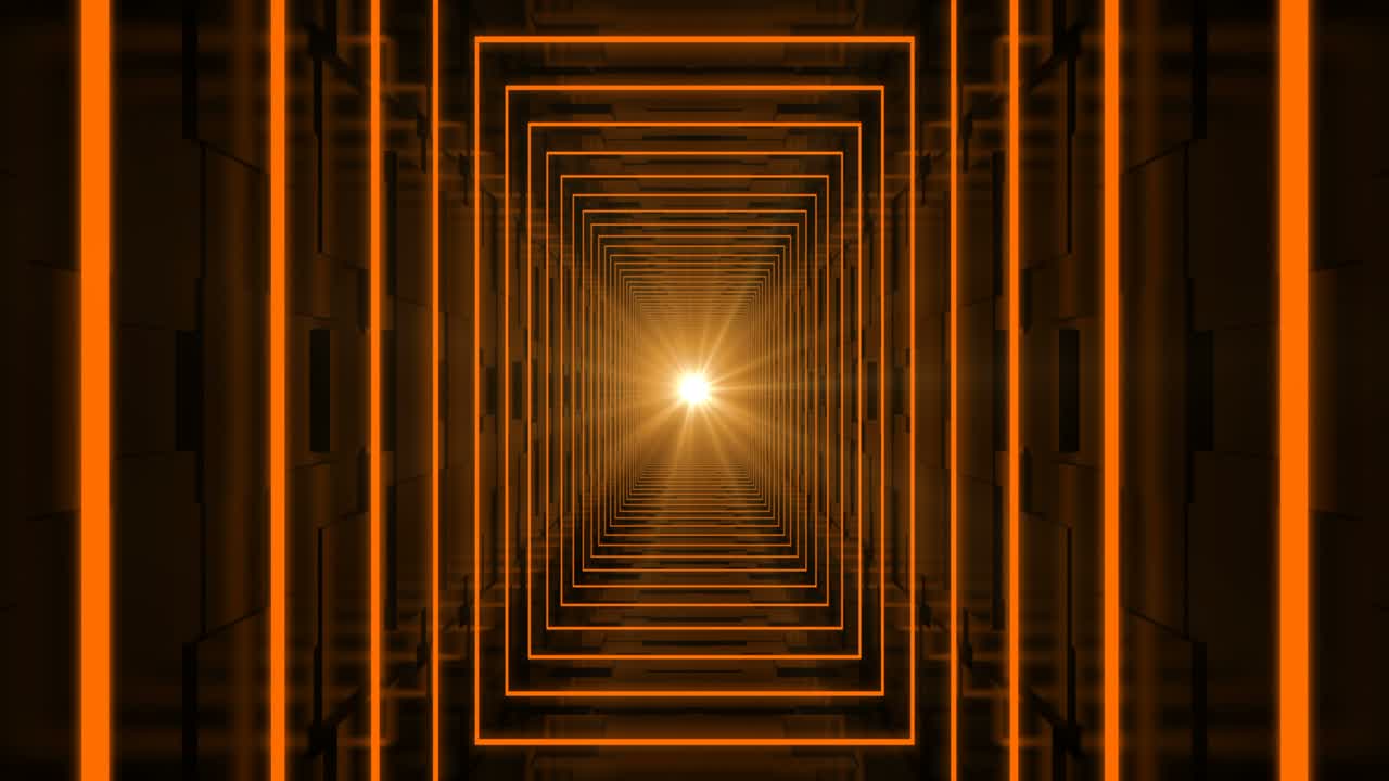 bucle de luz del túnel