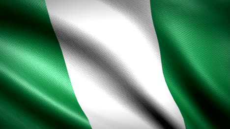 nigeria flag. seamless looping animation. 4k high definition video