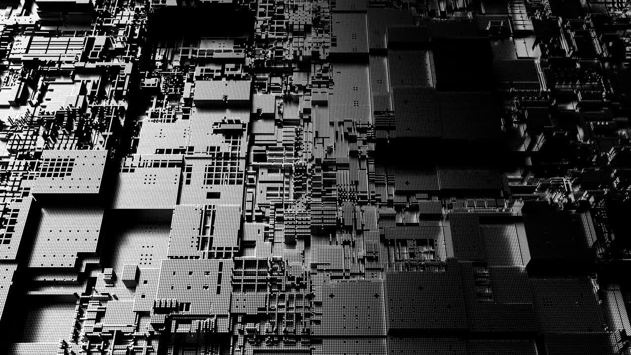 el fondo de la tecnología de la cpu abstracta futurista de 4k.