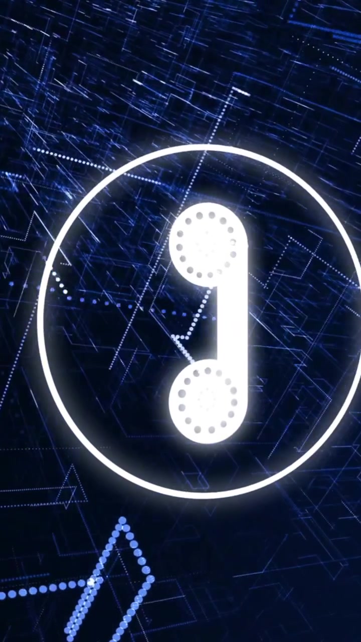 Animation of connections and data processing over dark background
