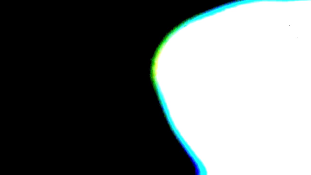 Effetto di transizione astratto con perdita di luce su sfondo nero