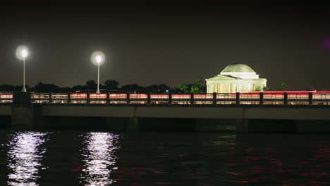 jefferson memorial y puente hiperlapso