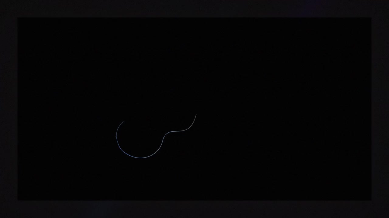 Abstract Light Streaks on Dark Background