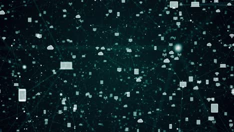 internet space, technical and futuristic animation