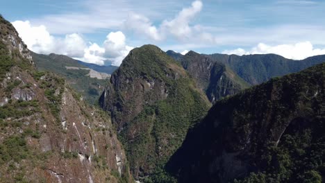 andes mountains valley peru sacred valley inca trail aerial drone nature south america