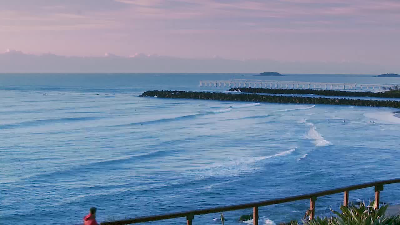 Scenic ocean view with waves and coastline
