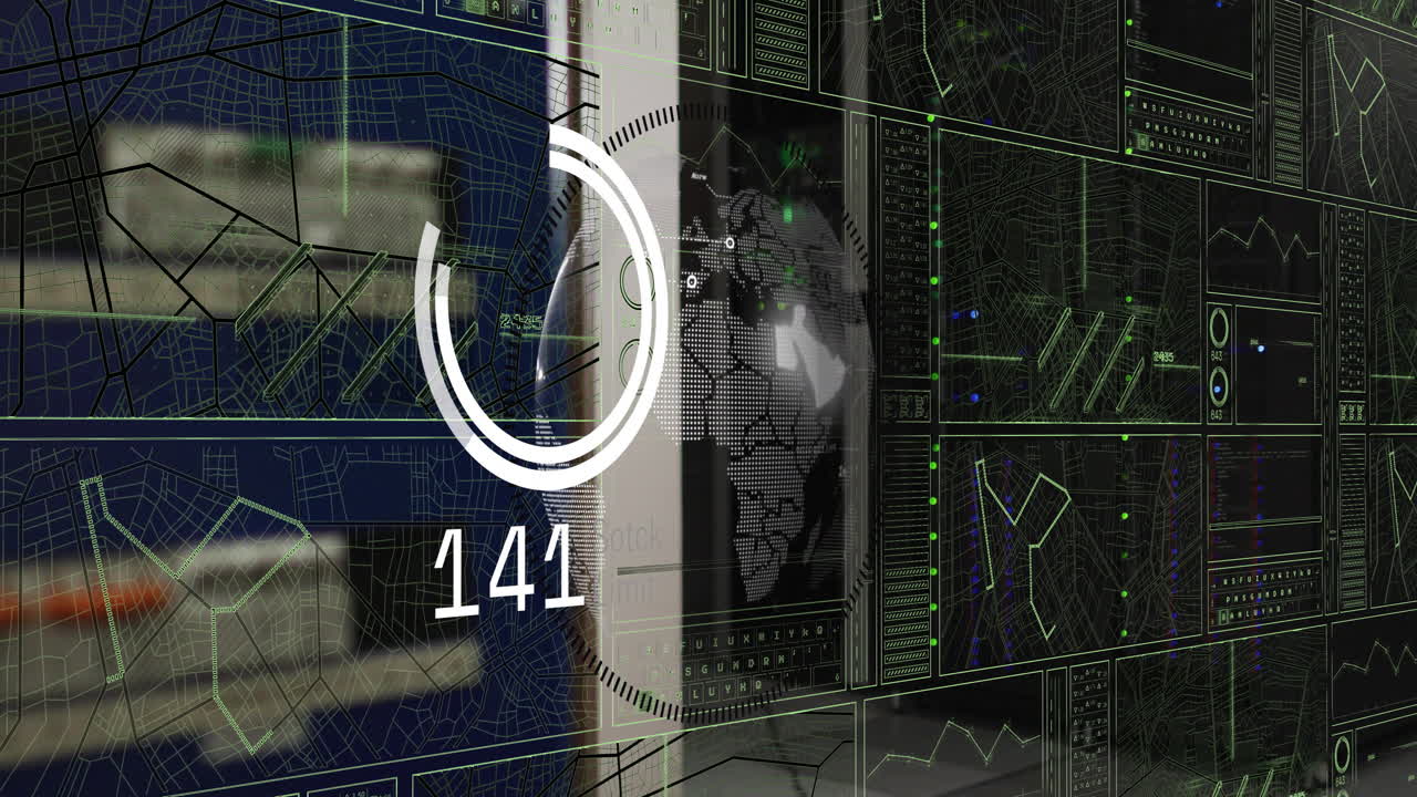 procesamiento de datos y análisis de gráficos y mapas en múltiples pantallas