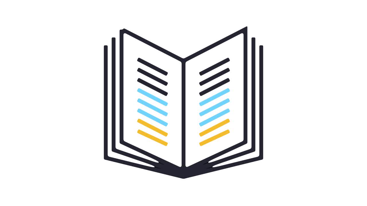 Book Reading Icon Animation
