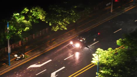 impresionantes imágenes en hd de las calles de la ciudad de shenzhen, china durante la temporada de tifones