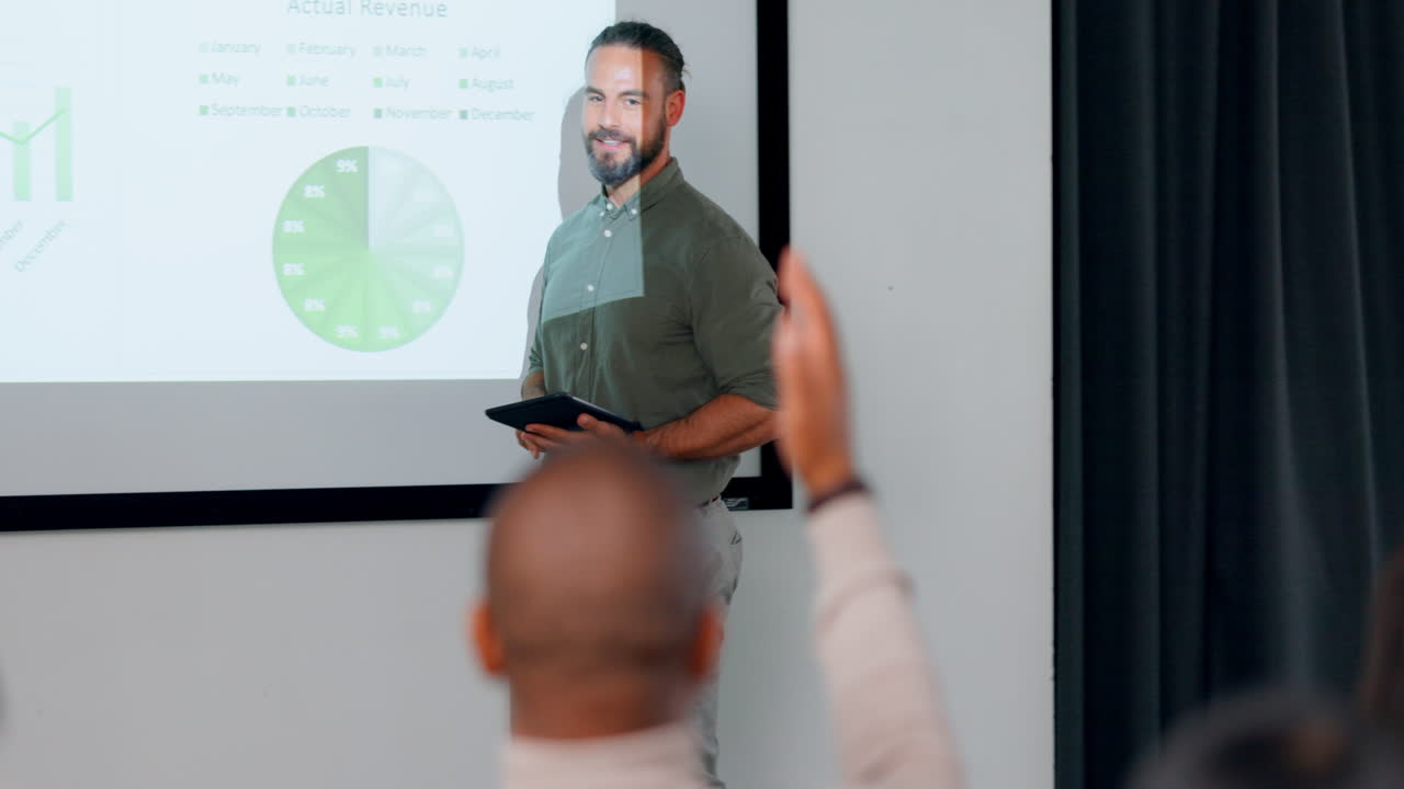 presentación, gráfico de finanzas