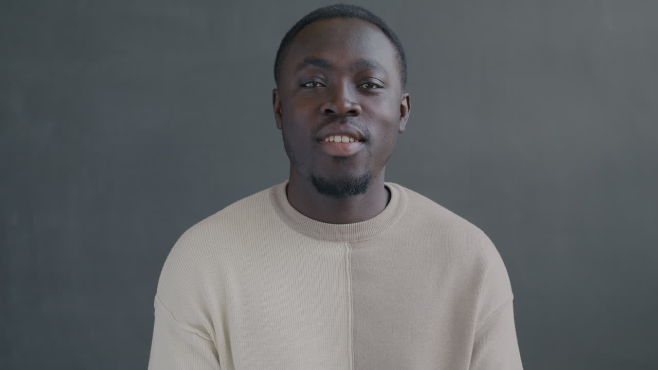 Smiling Man Making Ok Sign