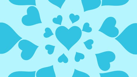 blue heart pattern