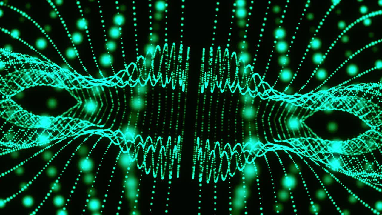 ondas de partículas en flujo - fondo abstracto