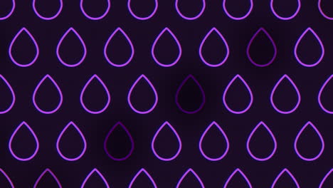 Falling-purple-dots-pattern-on-black-background