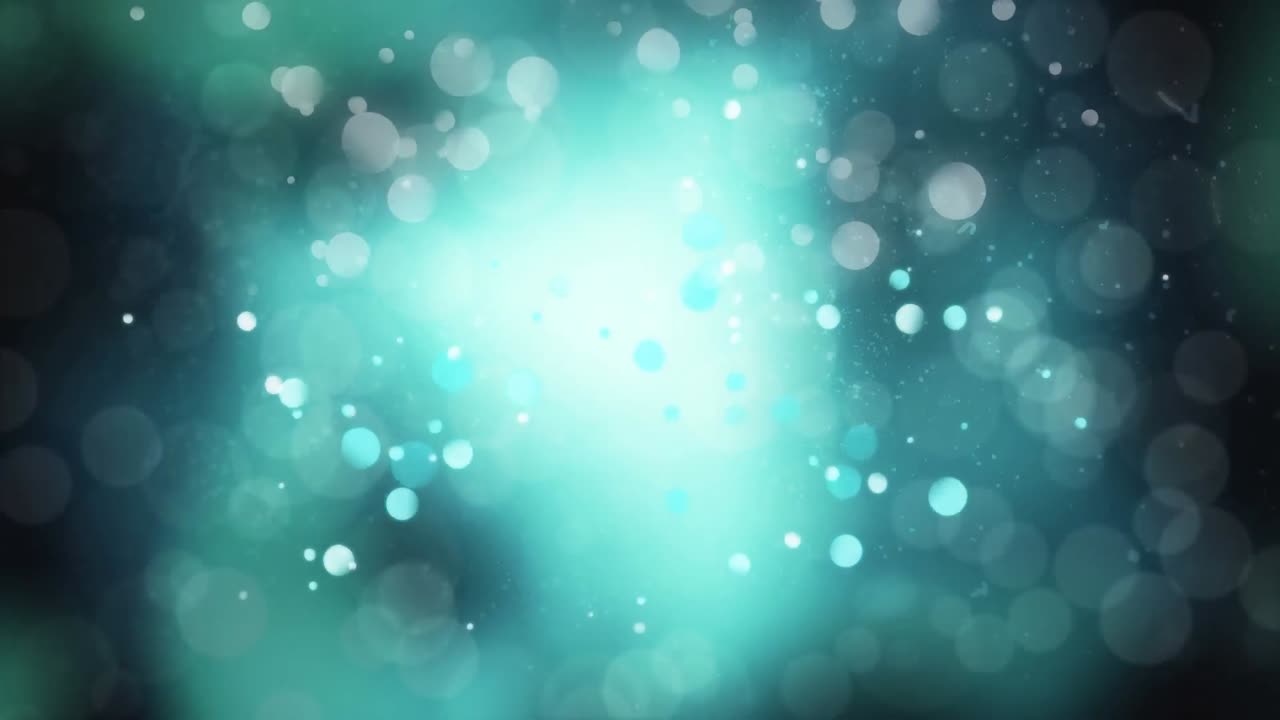 animación del efecto de burbujas blancas contra la luz azul