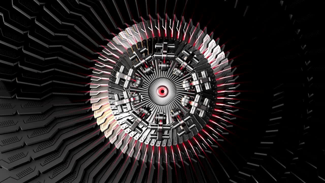 3D Illustration of Future technology, security concept background.