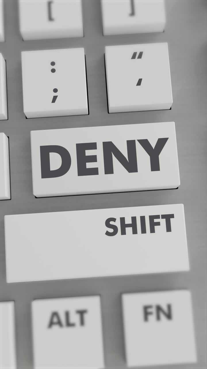 negar la presión del botón en el video vertical del teclado