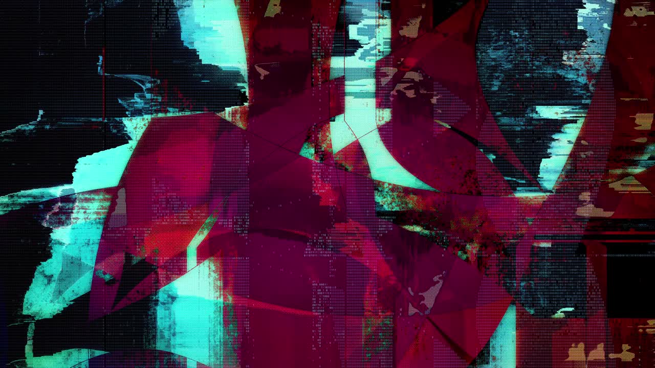 trippy cyberpunk anime manga hud glitch loop (el ciclo de errores de la computadora)