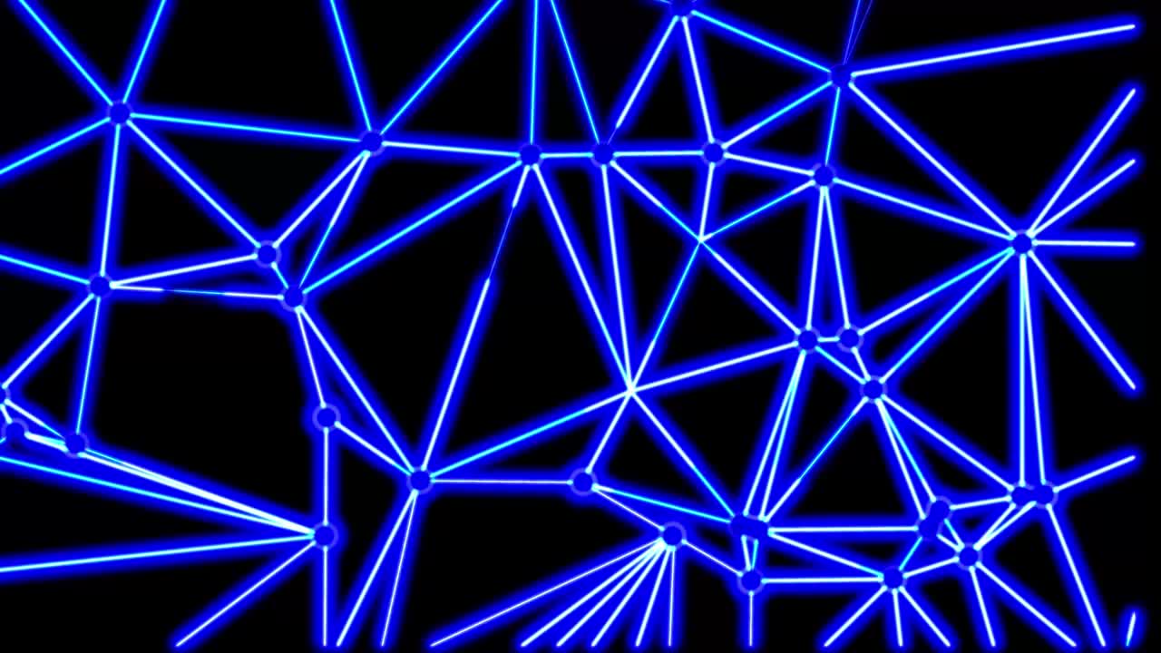 Abstract seamless neon background animation. Video animation of glowing neon abstraction 4K. Stylish seamless hologram.