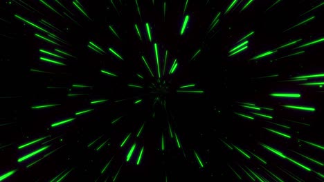 abstracto 3d moviendo líneas de alta tecnología. animación dinámica de bucle sin costuras. concepto para viajes espaciales en el tiempo, velocidad de deformación, futuro