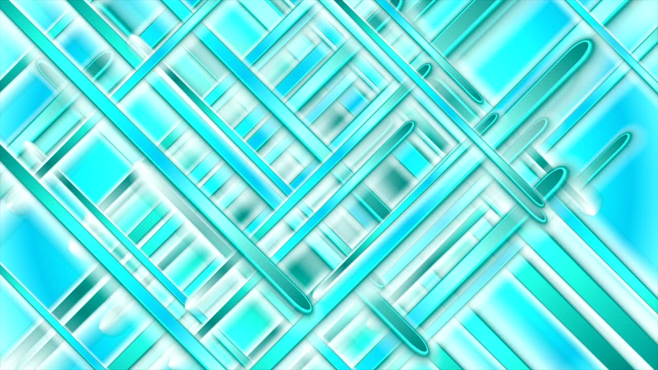 밝은 푸르키즈 반이는 줄무 추상적인 비디오 애니메이션