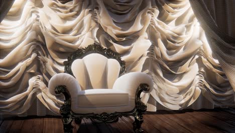 luxurious-theater-curtain-stage-with-chair