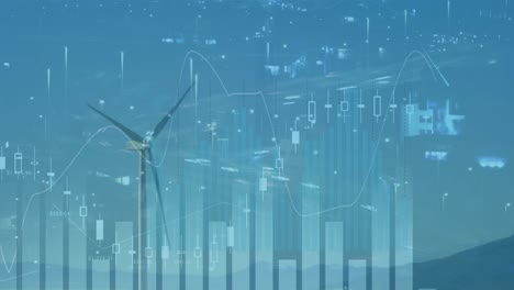 Animation-of-financial-graphs-over-wind-turbine