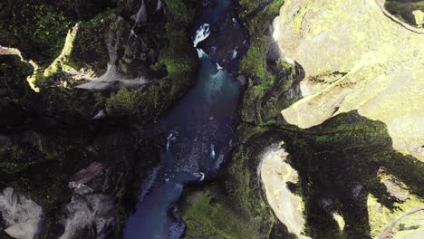 aerial fjadragljufur, iceland