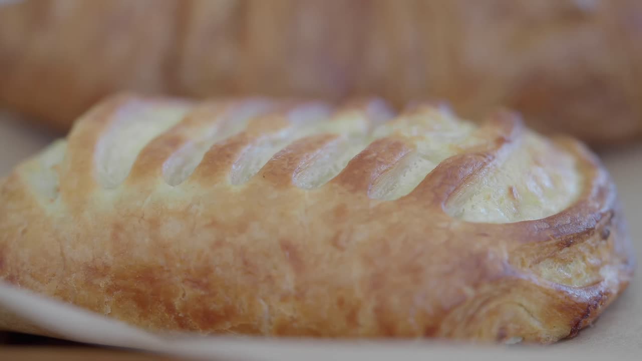 맛있는 페이스트리의 클로즈업