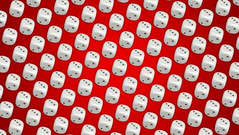 dice cubes casino gambling red background