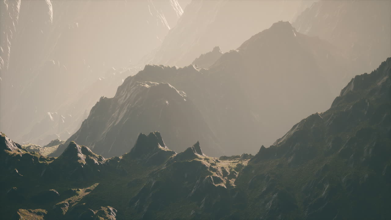 칠레 중부 에 있는 안데스 산맥 에서 일몰