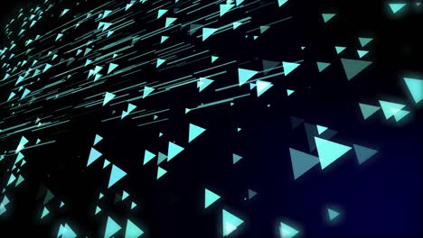4k motion graphic simulation of cyber technology neon blue color arrows abstract background. future energy and data technology of cyber programming concept in blue theme for presentation.