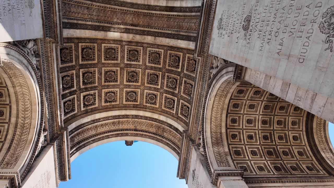 Arc de Triomphe Paris France touristic landmark Arch of victory Europe Champs-Élysées
