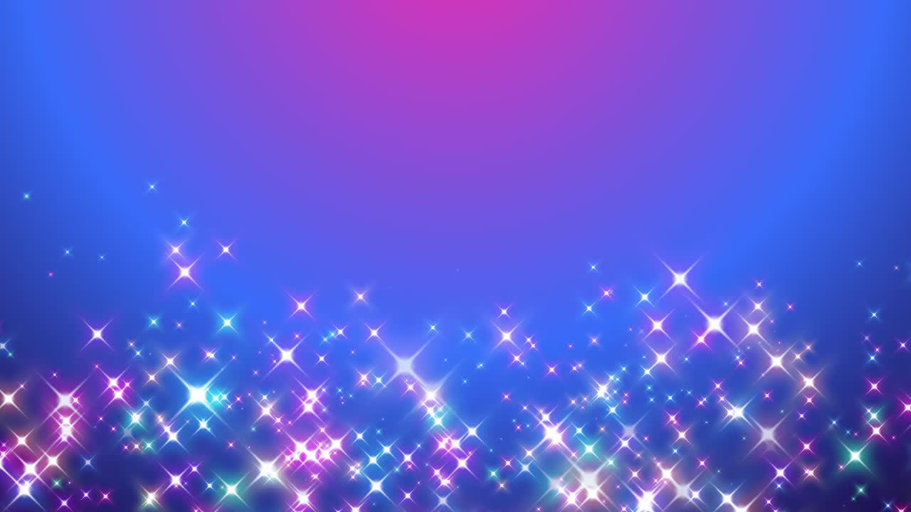 그라디언트 배경에 있는 다채로운 별들[루프]