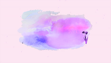 Watercolor-summer-flowers-on-romantic-gradient