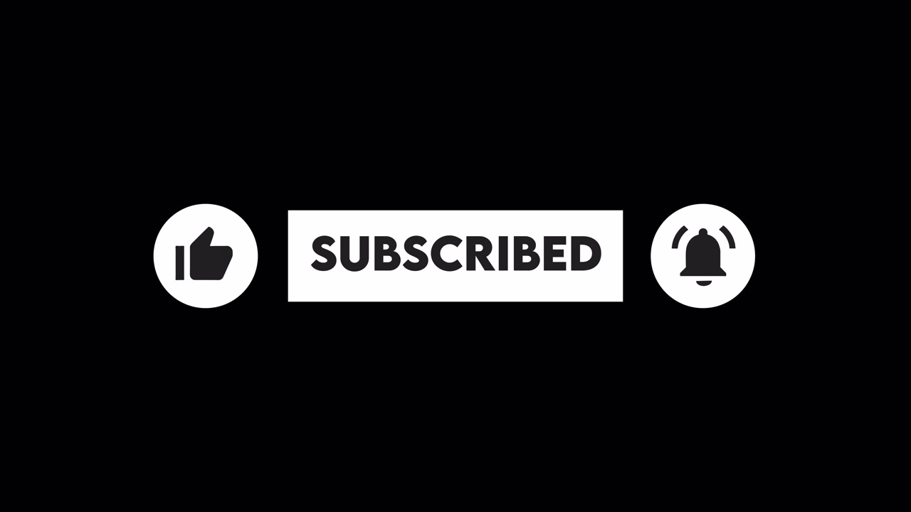 Animazione del pulsante Iscriviti di YouTube con Mi piace e Campanella