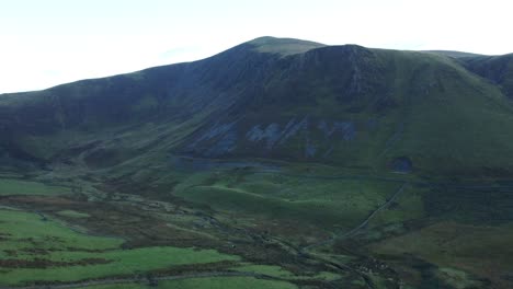 exploring the unique landscape of the dash farm and skiddaw peak in the lake district, uk | aerial shot 4k