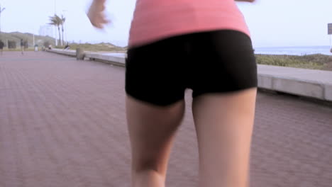 running woman outdoors exercise