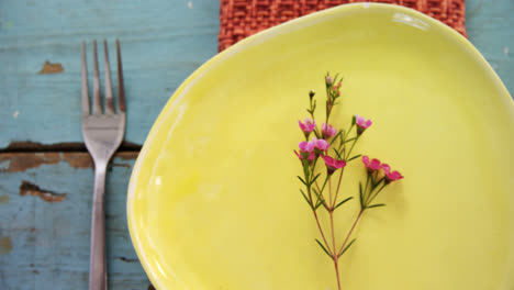 various cutlery on wooden table 4k