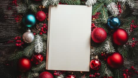 christmas book mockup